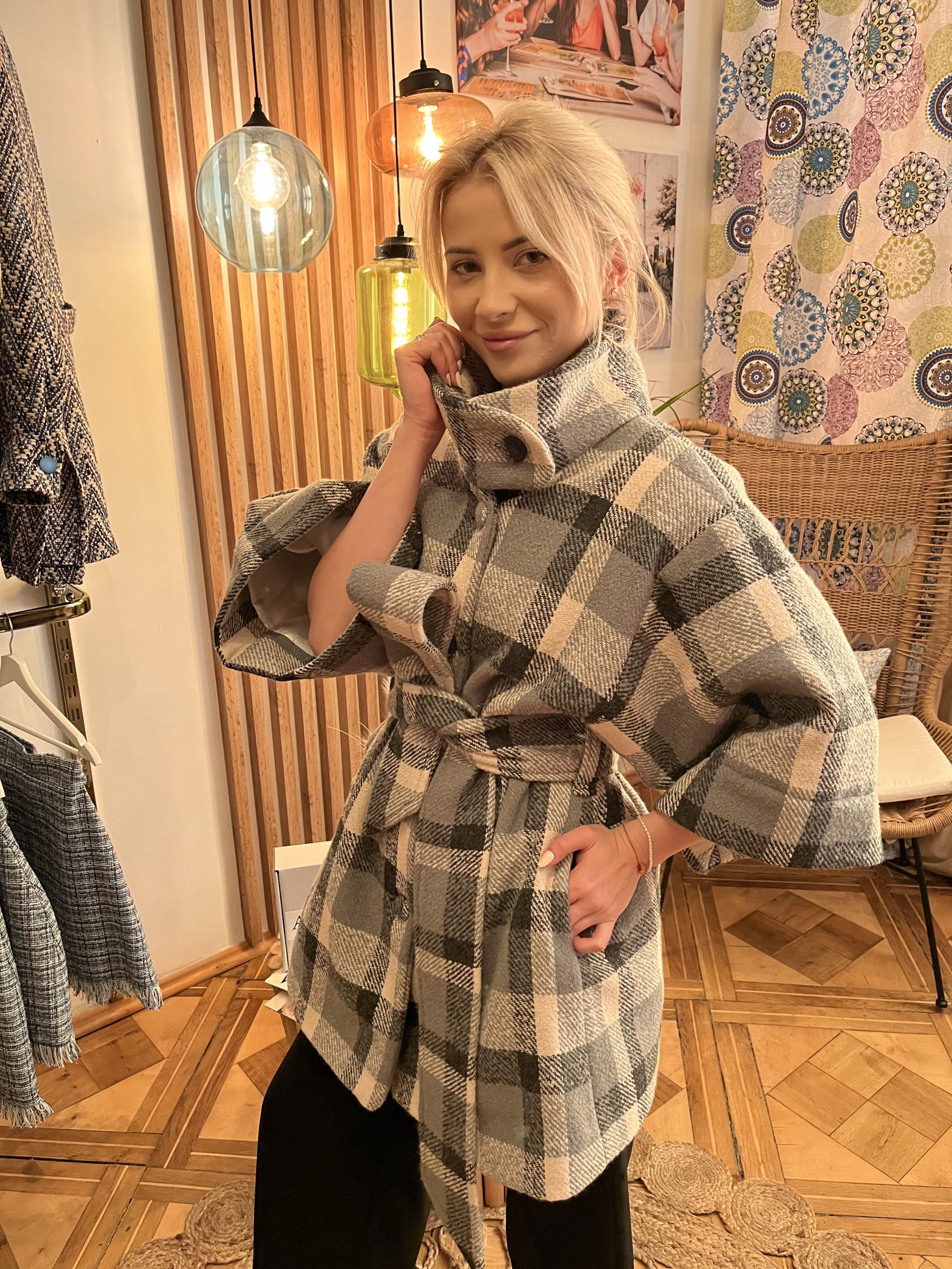 Płaszcz Audrey w kolorze pistacjowym